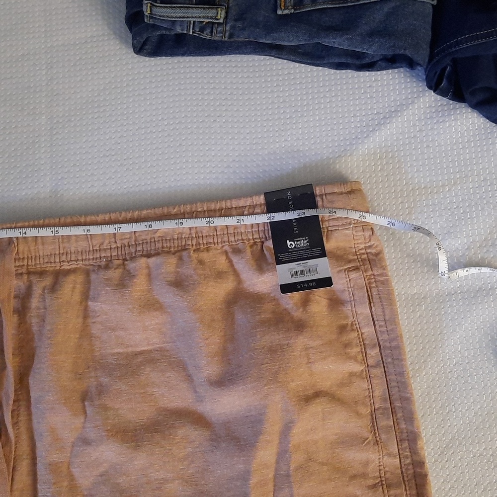 Men's NO Boundaries Linen shorts 3XL NWT